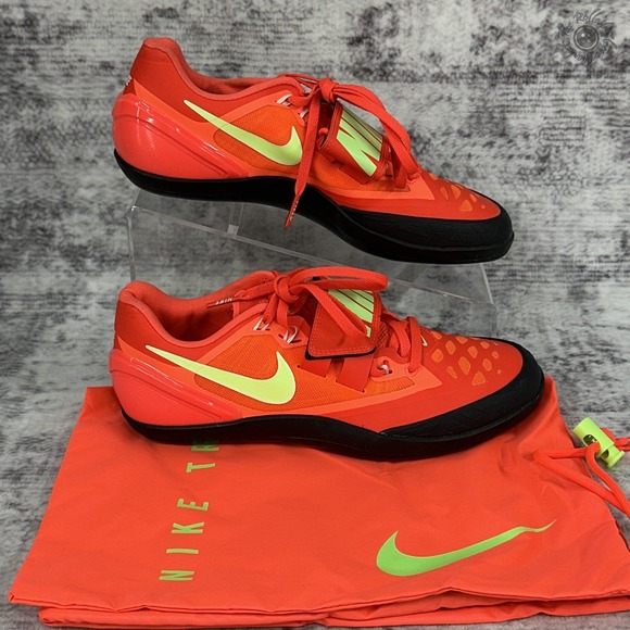 NIB No Lid Nike Zoom Rotational 6 Track Throw Shoe Red Men 6.5 Wmn 8 FZ9606-600